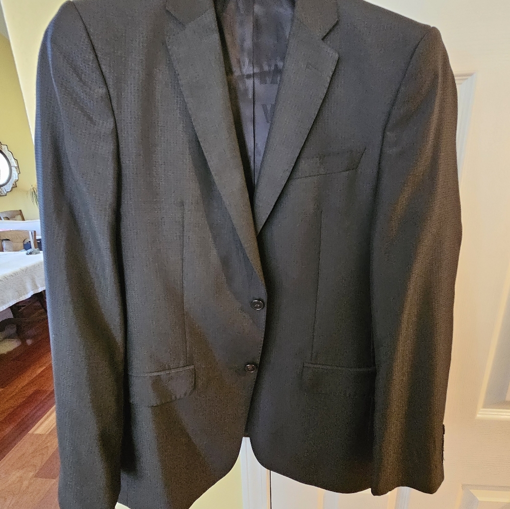 Versace Collection charcoal black blazer